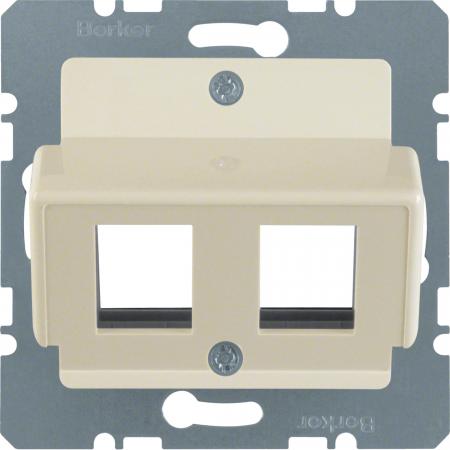 Berker 146402 Z-Platte RJ45 EBB 2F Zs weiß
