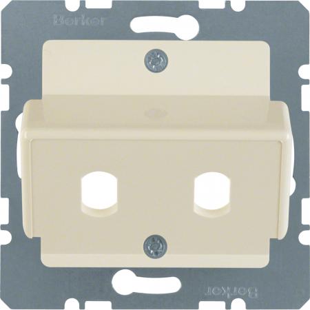 Berker 149202 Z-Platte 2xLWL Zs weiß