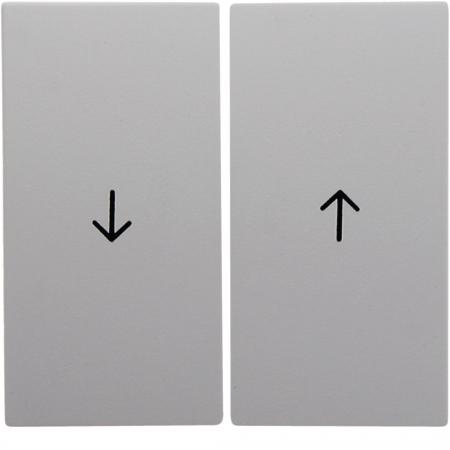 Berker 16251909 Wippe 2-fach mit Aufdruck Symbol Pfeil S.1/B.3/B.7 polarweiß, ma