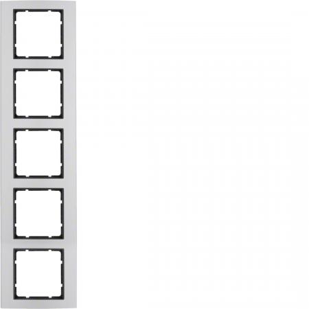 Berker 10153004 Rahmen 5fach B.3 Alu/anthrazit