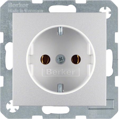 Berker 47431404 Steckdose SCHUKO S.1/B.3/B.7 alu matt