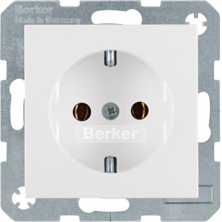 Berker 47431909 Steckdose SCHUKO S.1/B.3/B.7 polarweiß, matt