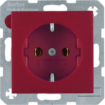 Berker 47431912 Steckdose SCHUKO S.1/B.3/B.7 rot matt