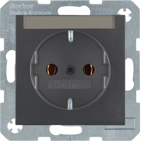 Berker 47501606 Steckdose SCHUKO m BF S.1/B.3/B.7 anthr