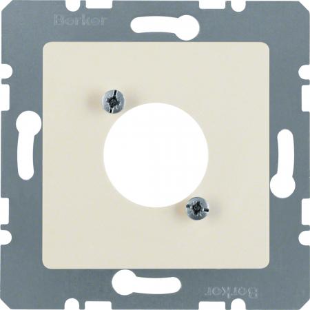 Berker 141202 Zentralplatte für XLR-D-Serie weiß glän