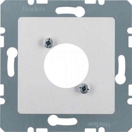 Berker 14121404 Zentralplatte f XLR-Rundst.v D-S ZeP alu