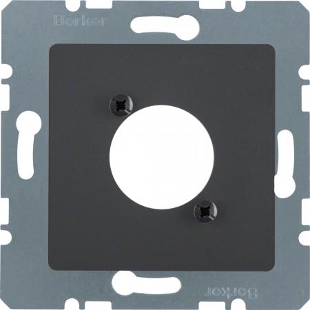 Berker 14121606 Zentralplatte f XLR-Rundst.v D-S anth ma