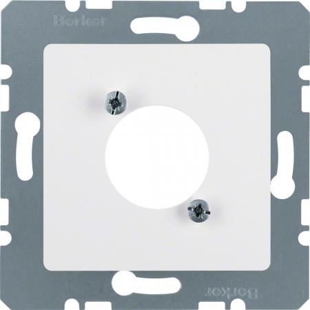 Berker 14121909 Zentralplatte f XLR-Rundst.v D-S pw matt