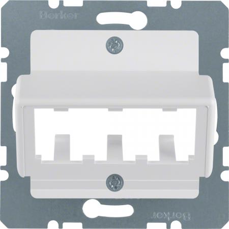 Berker 14271909 Zentralplatte f 3 MINI-COM Module ZP pw