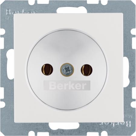 Berker 6167031909 Steckdose ohne SK S.1/B.3/B.7 polarweiß