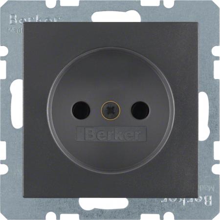 Berker 6167331606 Steckdose ohne SK m erh. BS S.1/B.x anth