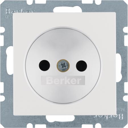 Berker 6167331909 Steckdose ohne SK m erh. BS S.1/B3/B7 pw