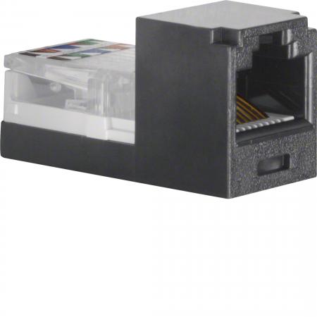 Berker 1980 Mini Jack 8-polig schw RJ45 Cat5E Zubeh.
