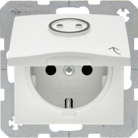 Berker 47861949 Steckdose SCHUKO m KD ab-Sym S.1/B.x pw