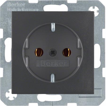 Berker 41431606 Steckdose SCHUKO S.1/B.x anthrazit matt