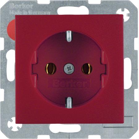Berker 41431912 Steckdose SCHUKO S.1/B.3/B.7 rot matt