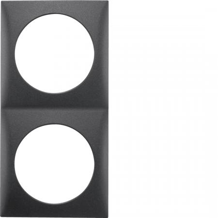 Berker 918262515 Rahmen 2fach Integro Flow anthrazit matt