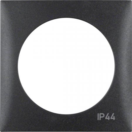 Berker 918272595 Rahmen 1f m Aufdruck IP44 ITG Flow anthr