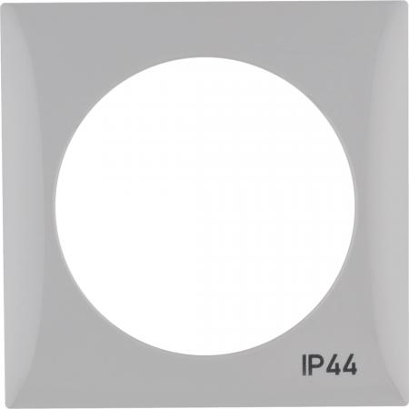 Berker 918272597 Rahmen 1f m Aufdruck IP44 ITG Flow grau