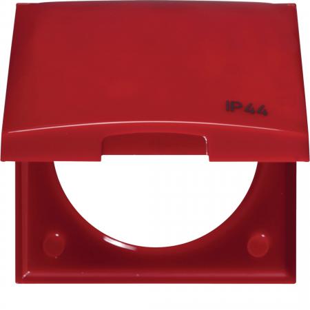 Berker 918282586 Rahmen m KD u Aufdruck IP44 ITG Flow rot