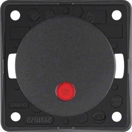 Berker 937522505 Kontr.-Aussch. 2p Aufd., Flow/Pure, ant