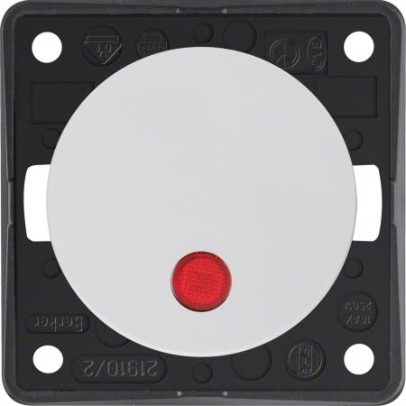 Berker 937522509 Kontr.-Aussch. 2p Aufd., Flow/Pure, pw