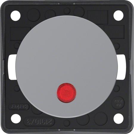Berker 937722507 Kontr-Tast., Schl., Lins., Flow/Pure, gr