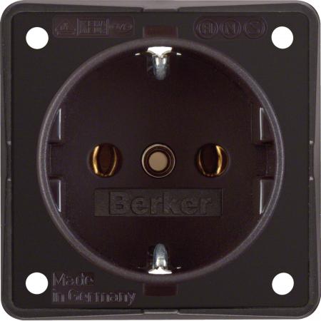 Berker 941852501 Steckdose SCHUKO Integro Einsätze braun