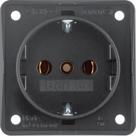 Berker 941852505 UP Steckdose 1-fach, mit Schraubklemmen, Integro Modul-Einsätze