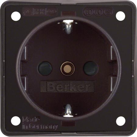 Berker 941952501 Steckdose SCHUKO erh BS ITG braun matt