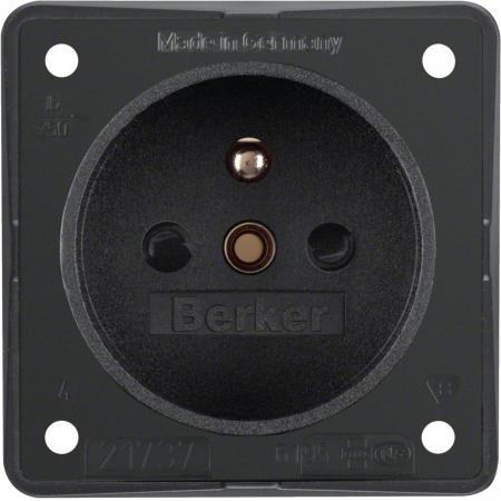 Berker 961952505 Steckdose mit SK-Stift ITG eh BS anth ma