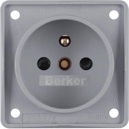 Berker 961952506 Steckdose mit SK-Stift ITG eh BS grau ma