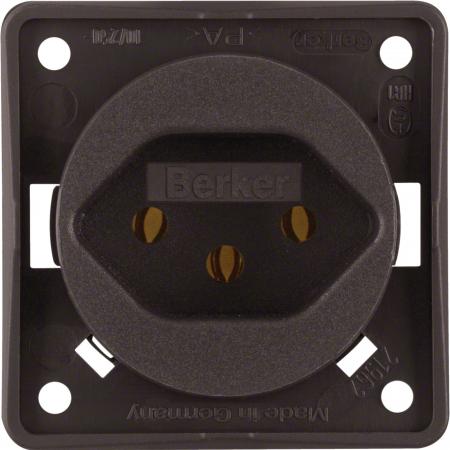Berker 962492501 Steckdose mit SK CH Typ 13 ITG braun