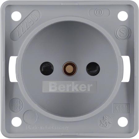 Berker 961942506 Steckdose ohne SK-Stift ITG eh BS grau