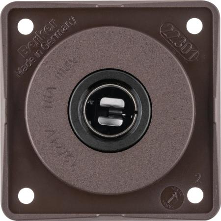 Berker 945172501 12V Steckdose Integro braun matt