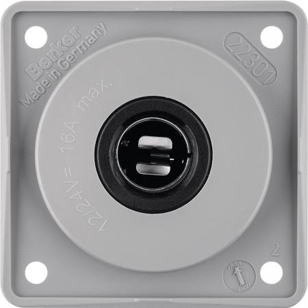 Berker 945172507 12V Steckdose Integro grau glänzend