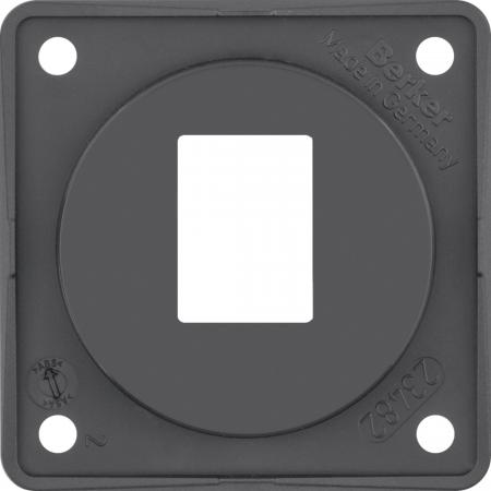 Berker 945572505 Tragplatte AMP Modu Jacks 1f ITG Eins an