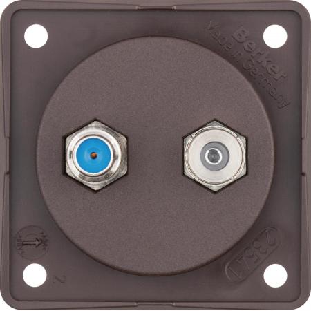 Berker 945602501 Antennen Verbinderdose Radio/SAT ITG br