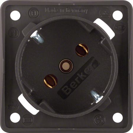 Berker 841852521 Steckdose SCHUKO 45° Integro Einsätze br