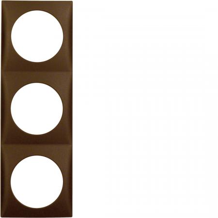 Berker 918192511 Rahmen 3f Integro Flow braun matt