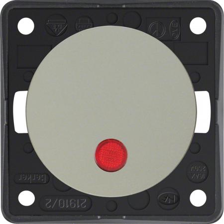 Berker 937522568 Kontr.-Aussch. 2p Aufd., Flow/Pure, chr
