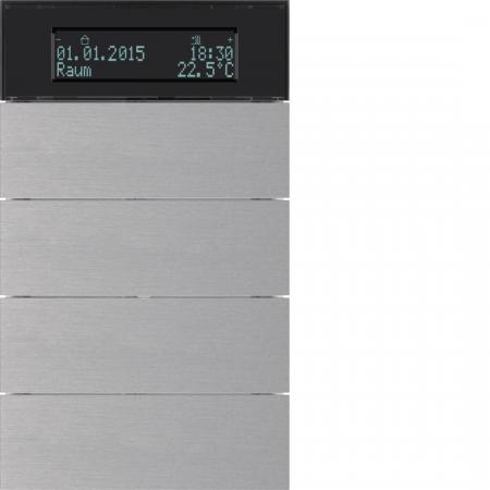 Berker 75664594 Tastsensor 4f m Te.reg u Disp B.IQ Alu