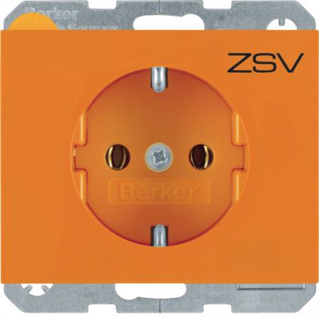 Berker 47157114 Steckdose SCHUKO mit Aufdruck K.1/K5 ora