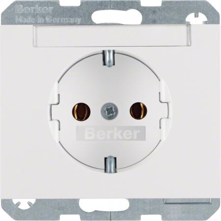 Berker 47397009 Steckdose SCHUKO m BF K.1 polarweiß glän