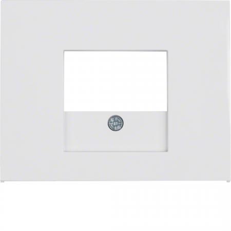 Berker 10357009 Zentralstück mit TAE K.1 polarweiß glän
