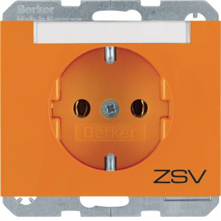 Berker 47397114 Steckdose SCHUKO m BF Aufdr K.1/K.5 ora
