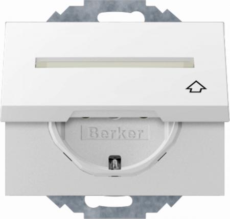 Berker 47487109 Steckdose SCHUKO m KD BF u erh BS K.1 pw