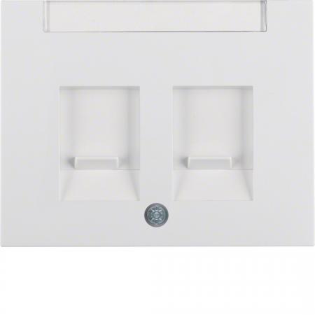 Berker 11827009 Zentralstück m Staubs u BF K.1 polarweiß