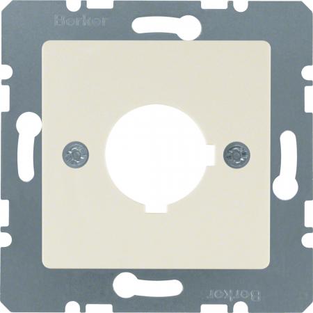 Berker 143202 Z-Platte f BG 22,5mm O Kr Zs weiß hgl