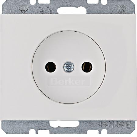 Berker 6167157009 Steckdose ohne SK K.1 polarweiß glänzend